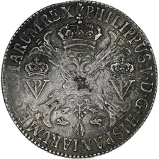 Spanish Netherlands, Brabant, Philippe V, Patagon, 1705, Anvers, Silver