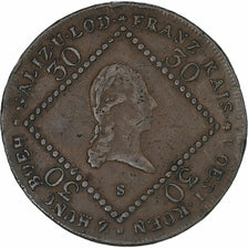 Austria, Franz I, 30 Kreuzer, 1807, Smolník, Copper, EF(40-45), KM:2149