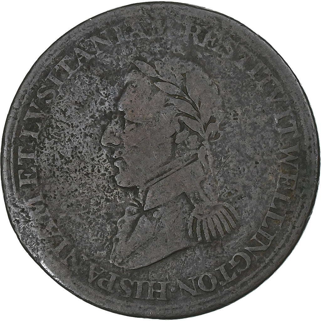 Canada, 1/2 Penny Token, Wellington's victory at Salamanca, 1812, Koper, FR+