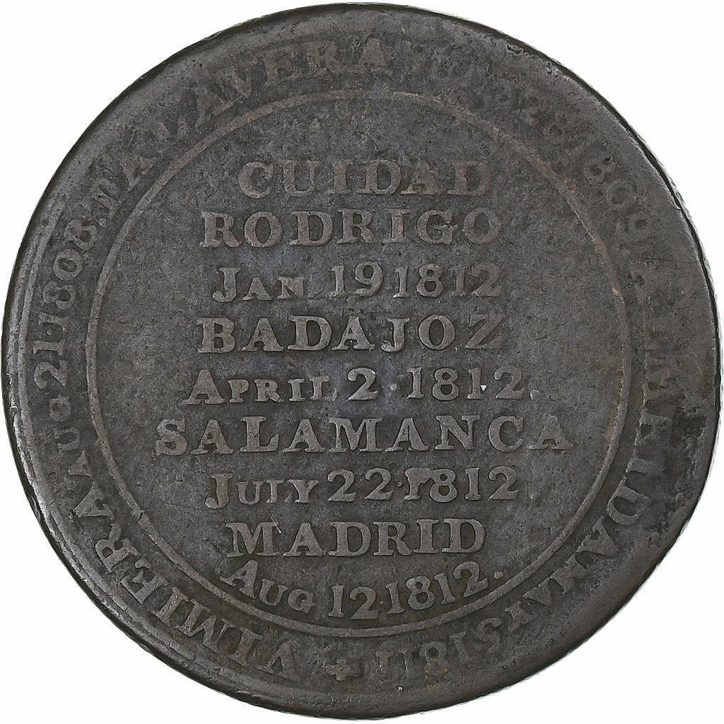Canada, 1/2 Penny Token, Wellington's victory at Salamanca, 1812, Koper, FR+