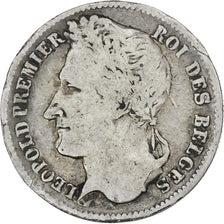 Belgium, Leopold I, 1/2 Franc, 1835, Brussels, Silver, VF(20-25), KM:6