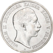Kingdom of Prussia, Wilhelm II, 5 Mark, 1907, Berlin, Silver, EF(40-45), KM:523