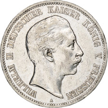 Kingdom of Prussia, Wilhelm II, 5 Mark, 1908, Berlin, Silver, EF(40-45), KM:523