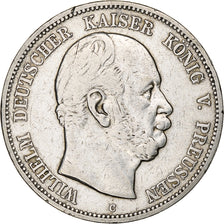 Kingdom of Prussia, Wilhelm I, 5 Mark, 1876, Frankfurt, Silver, VF(30-35)