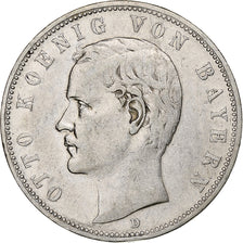 Germania, Kingdom of Bavaria, Otto, 5 Mark, 1902, Munich, Argento, BB, KM:915