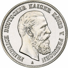 Kingdom of Prussia, Friedrich III, 2 Mark, 1888, Berlin, Silver, AU(55-58)