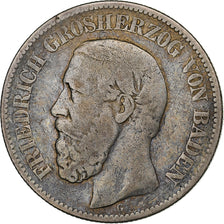 Germany, Grand-duchy of Baden, Friedrich I, 2 Mark, 1877, Karlsruhe, Silver