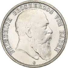 Germany, Grand-duchy of Baden, Friedrich I, 2 Mark, 1905, Karlsruhe, Silver