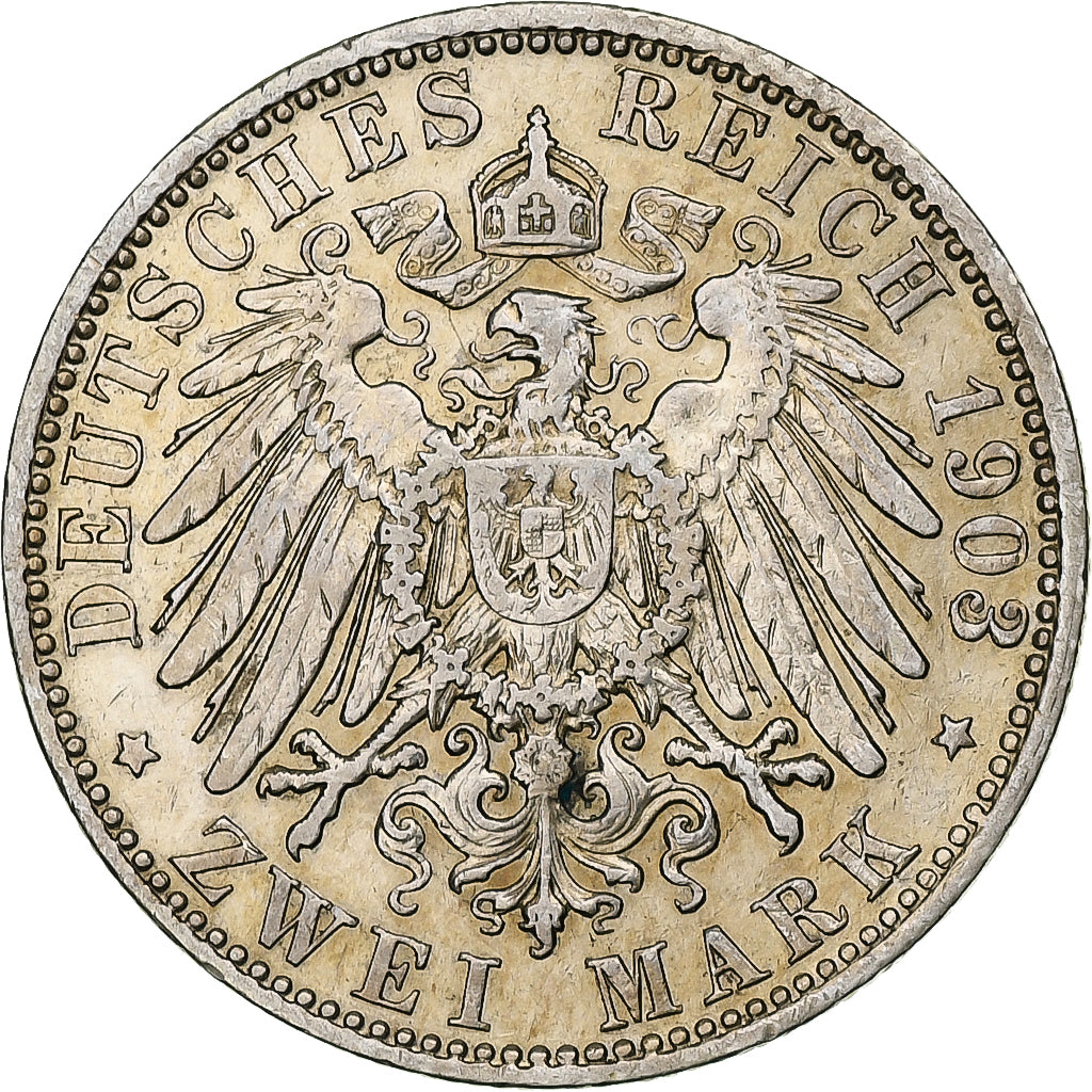 Allemagne, Kingdom of Bavaria, Otto, 2 Mark, 1903, Munich, Argent, TTB, KM:913