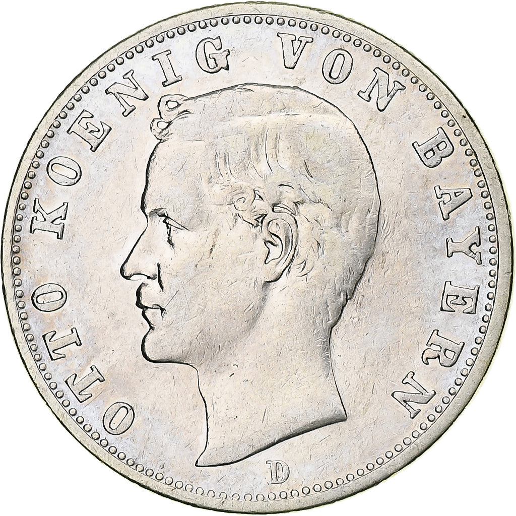Germania, Kingdom of Bavaria, Otto, 2 Mark, 1903, Munich, Argento, BB, KM:913