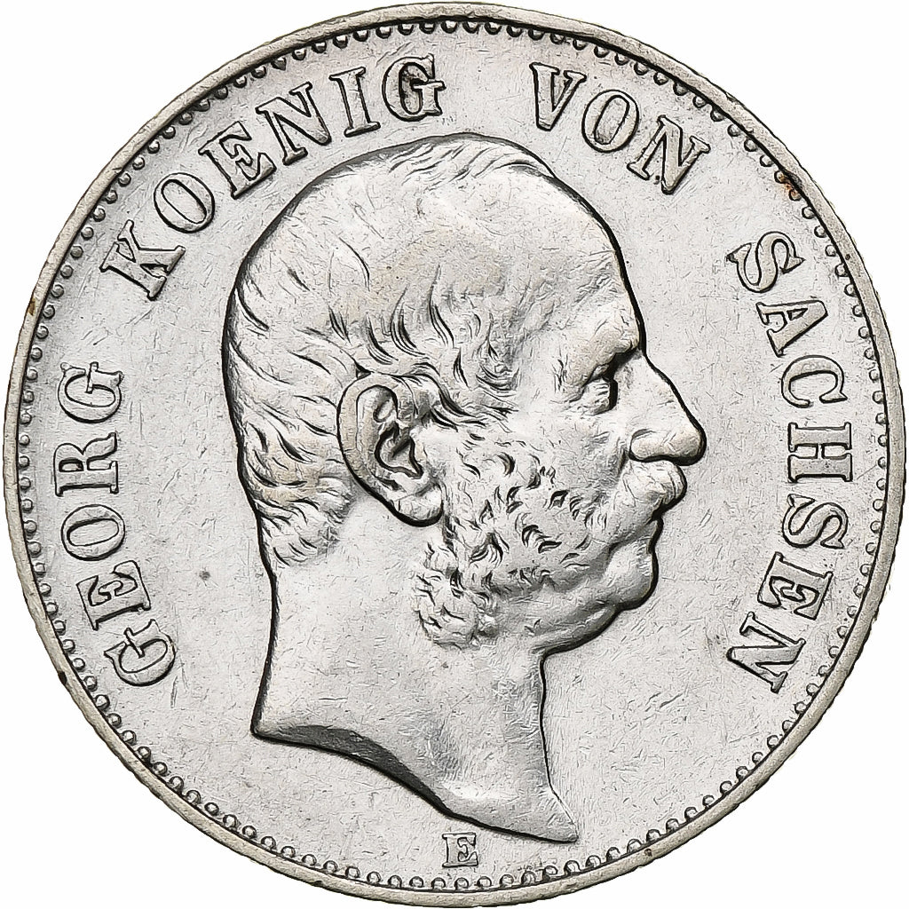 Germany, Kingdom of Saxony, Georg, 2 Mark, 1904, Muldenhütten, Silver