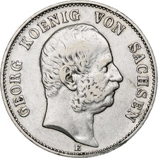 Allemagne, Kingdom of Saxony, Georg, 2 Mark, 1904, Muldenhütten, Argent, TTB