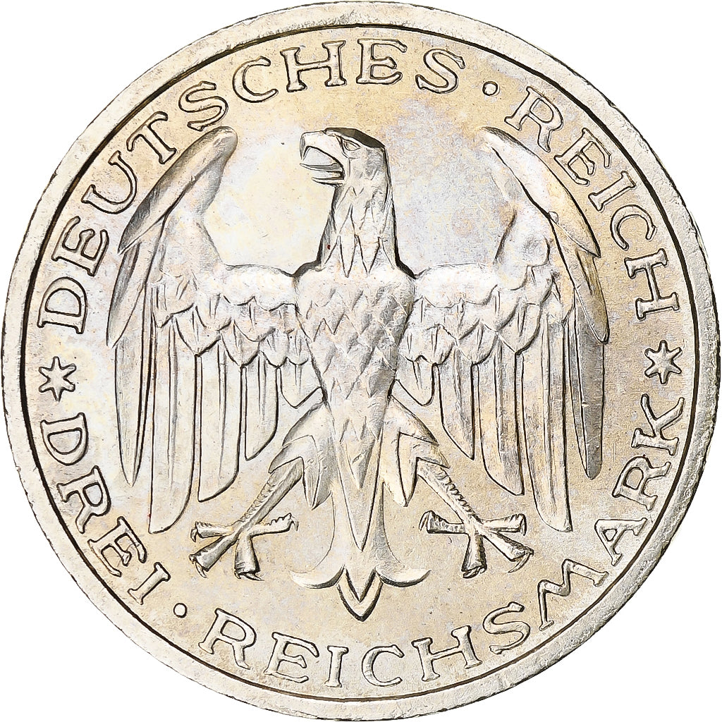 Germany, Weimar Republic, 3 Mark, University in Marburg, 1927, Berlin, Silver