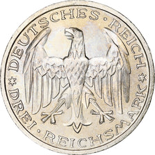 Germany, Weimar Republic, 3 Mark, University in Marburg, 1927, Berlin, Silver