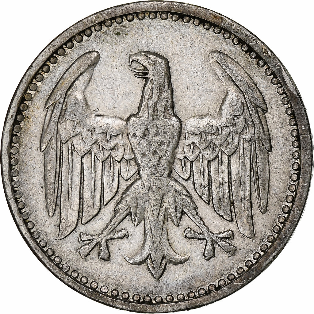 ALEMANHA, REPÚBLICA DE WEIMAR, 3 Mark, 1924, Stuttgart, Prata, EF(40-45), KM:53