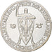 Germany, Weimar Republic, 3 Mark, Rhineland, 1925, Berlin, Silver, AU(50-53)