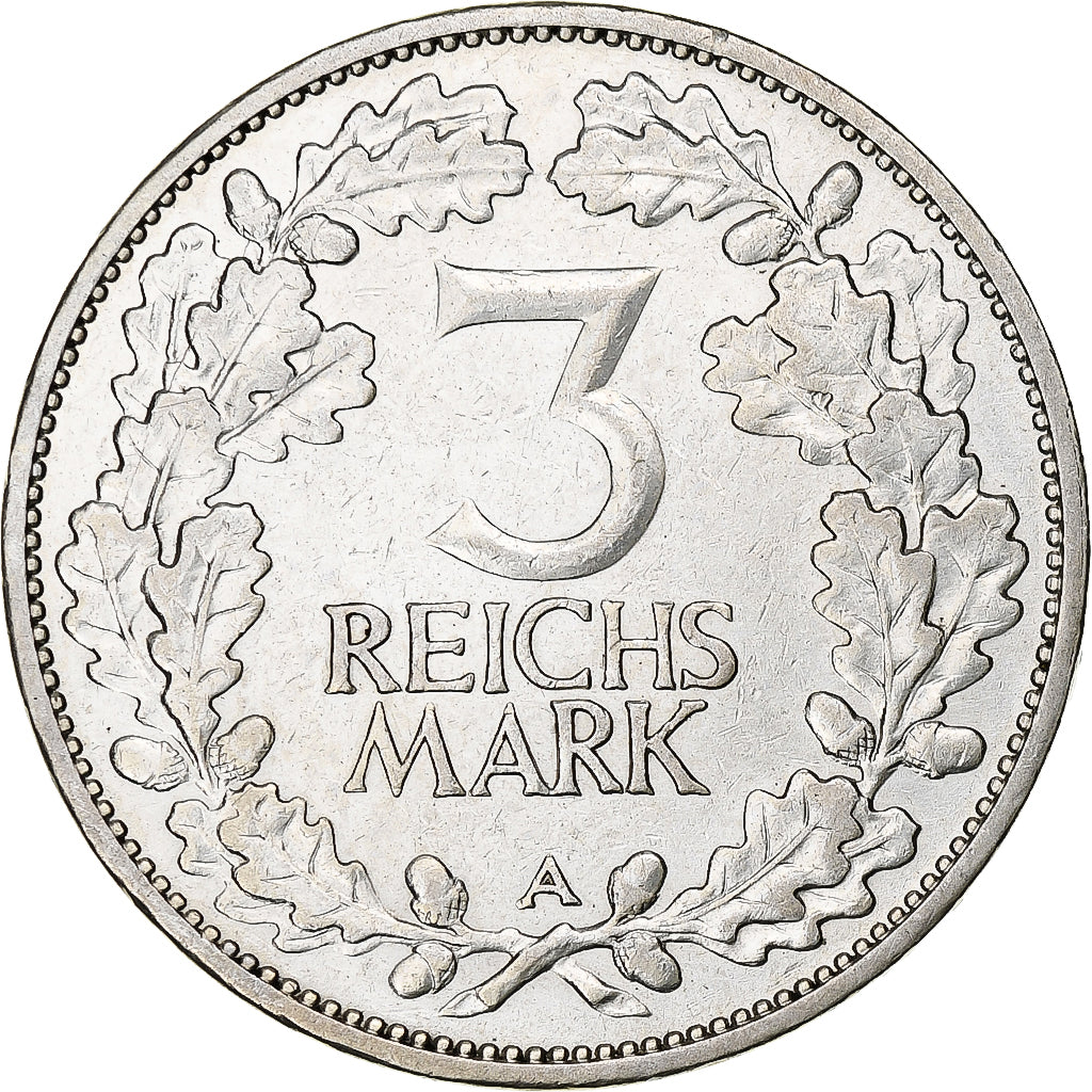 Germany, Weimar Republic, 3 Mark, Rhineland, 1925, Berlin, Silver, AU(50-53)