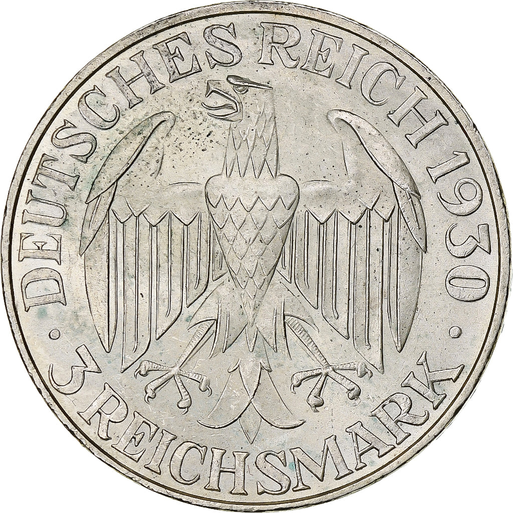Germany, Weimar Republic, 3 Mark, Graf Zeppelin, 1930, Berlin, Silver