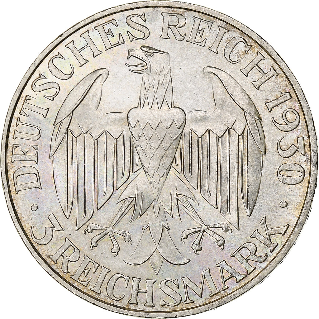 Germany, Weimar Republic, 3 Mark, Graf Zeppelin, 1930, Berlin, Silver