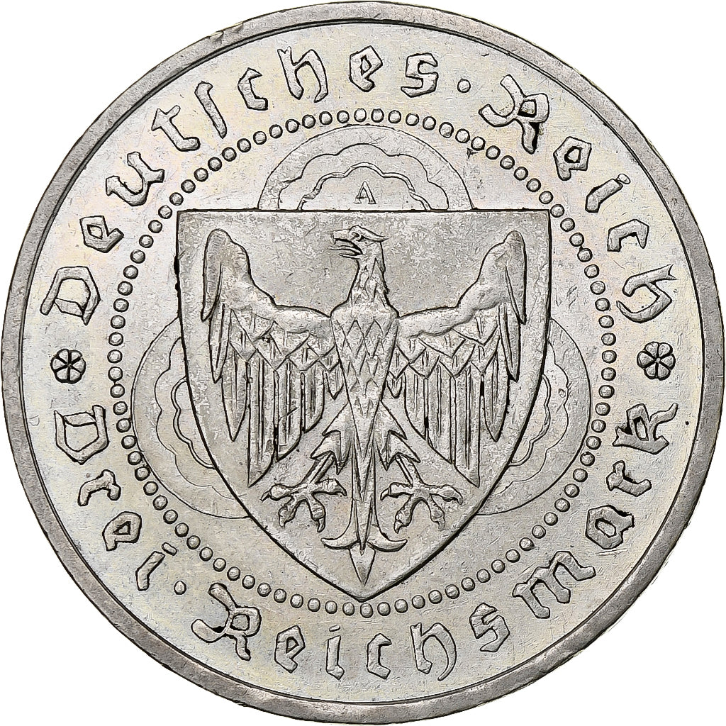 Germany, Weimar Republic, 3 Mark, Walther von der Vogelweide, 1930, Berlin