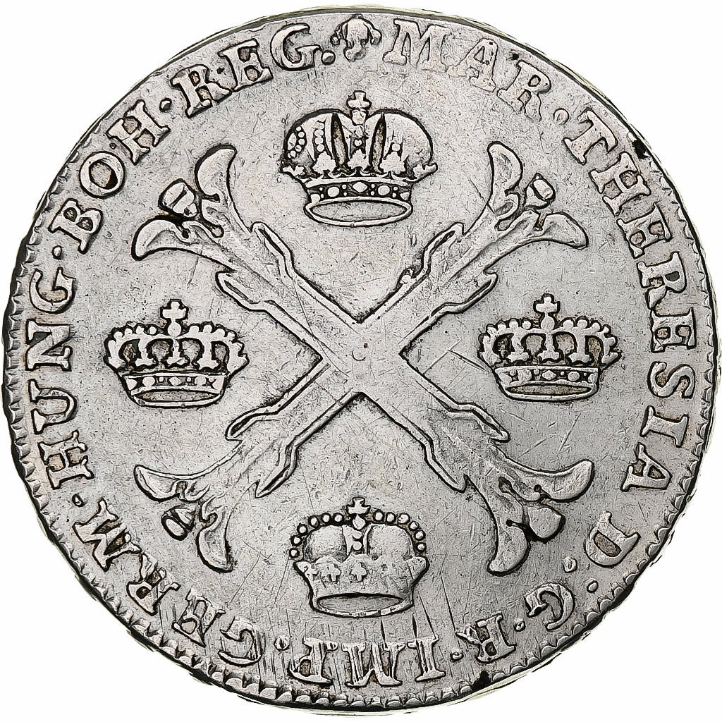 AUSTRIAN NETHERLANDS, Maria Theresa, Kronenthaler, 1767, Brussels, Silver