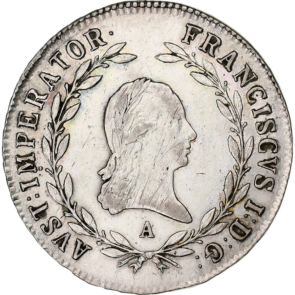Áustria, Franz I, 20 Kreuzer, 1814, Vienna, Prata, EF(40-45), KM:2142