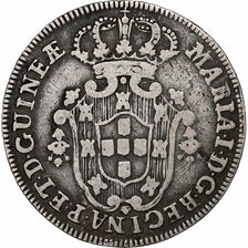 Angola, Portuguese colony, Maria I, 4 macutas, 1796, Lisbon, Argento, MB+, KM:32