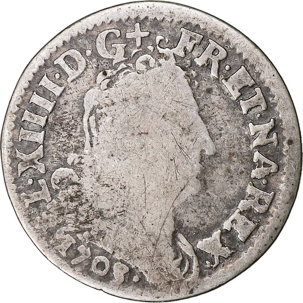 Francia, Louis XIV, 5 Sols aux insignes, 1703, Strasbourg, réformé, Plata