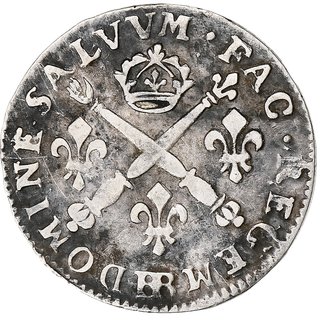 Francia, Louis XIV, 5 Sols aux insignes, 1704, Strasbourg, réformé, Argento