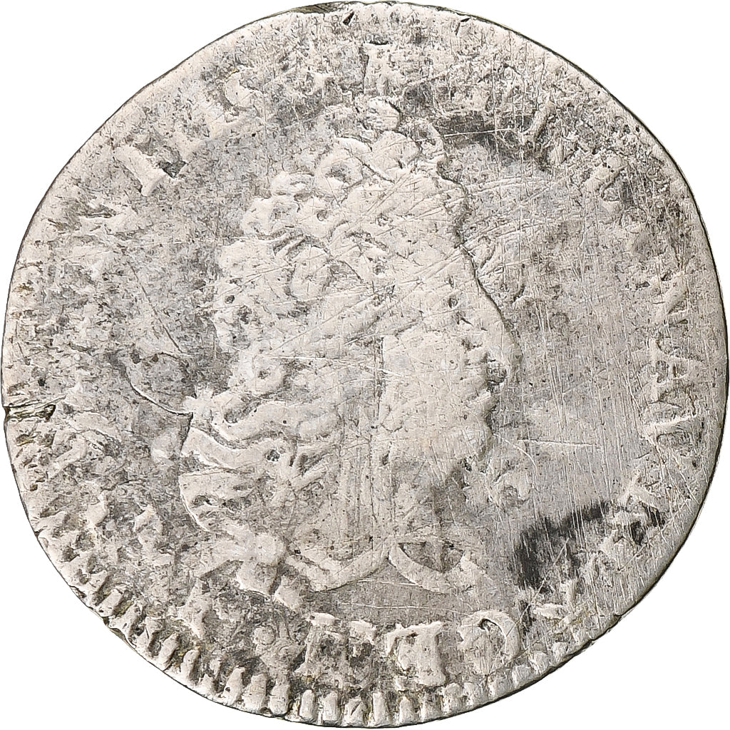 França, Louis XIV, 5 Sols aux insignes, 1702-1703, Paris, réformé, Prata
