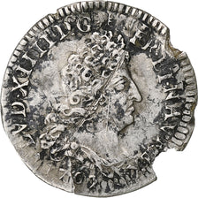 France, Louis XIV, 5 Sols aux insignes, 1703, réformé, Silver, VF(20-25)