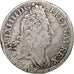 France, Louis XIV, 10 Sols aux insignes, 1705, Paris, Silver, VF(30-35)