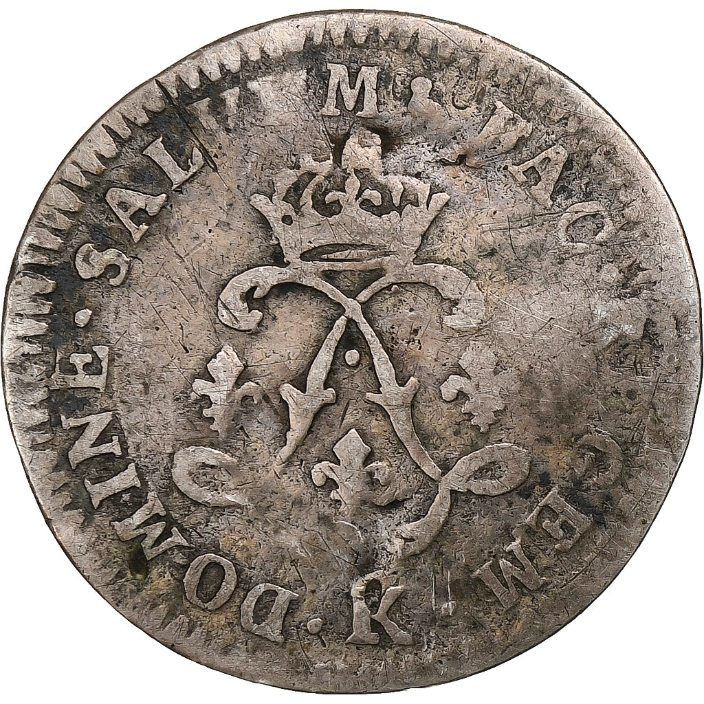 França, Louis XIV, 4 Sols aux 2 L, 1692, Bordeaux, réformé, Prata, VF(20-25)