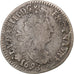 França, Louis XIV, 4 Sols aux 2 L, 1693, Rennes, réformé, Prata, VF(20-25)