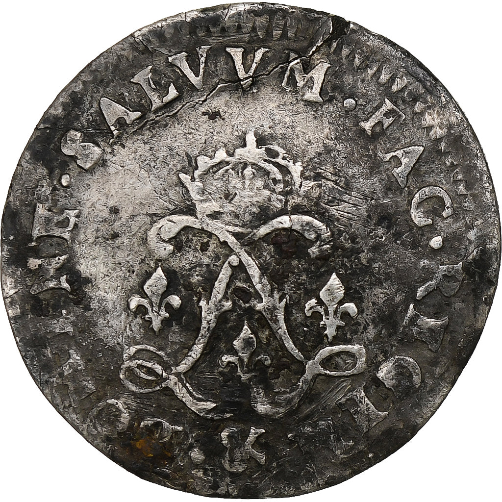 França, Louis XIV, 4 Sols aux 2 L, 169[?], Aix, réformé, Prata, VF(20-25)