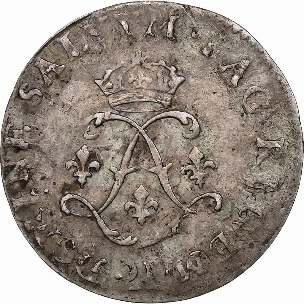 Frankrijk, Louis XIV, 4 Sols aux 2 L, 1692, Paris, réformé, Zilver, FR+