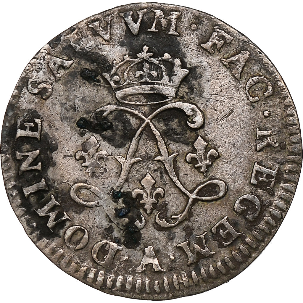 France, Louis XIV, 4 Sols aux 2 L, 1691, Paris, reformed, Silver, VF(20-25)
