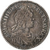 Frankrijk, Louis XIV, 1/12 Ecu à la mèche courte, 1644, Paris, Zilver, FR+