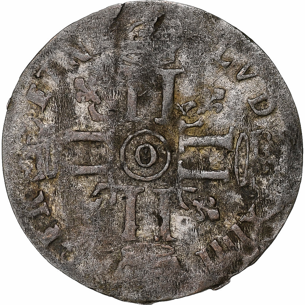 Francia, Louis XIV, 15 Deniers, Riom, réformé, Vellón, BC+, Gadoury:91