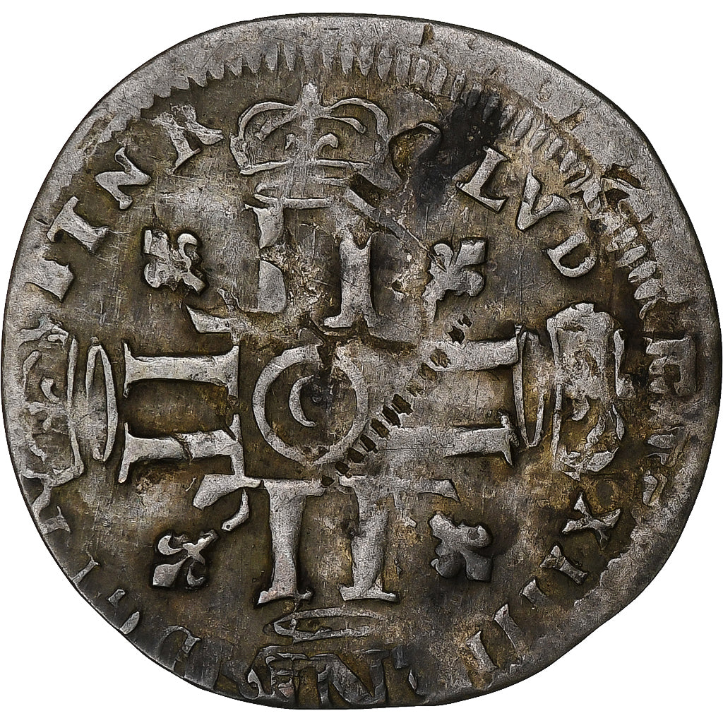 France, Louis XIV, 15 Deniers, Riom, Billon, VF(20-25), Gadoury:93