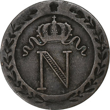 France, Napoleon I, 10 Centimes, 1809, Paris, Billon, VF(30-35), Gadoury:190