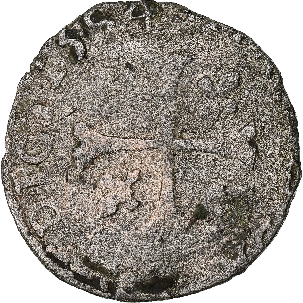 Frankreich, Henri IV, Douzain aux deux H, 1694, Billon, S, Gadoury:562