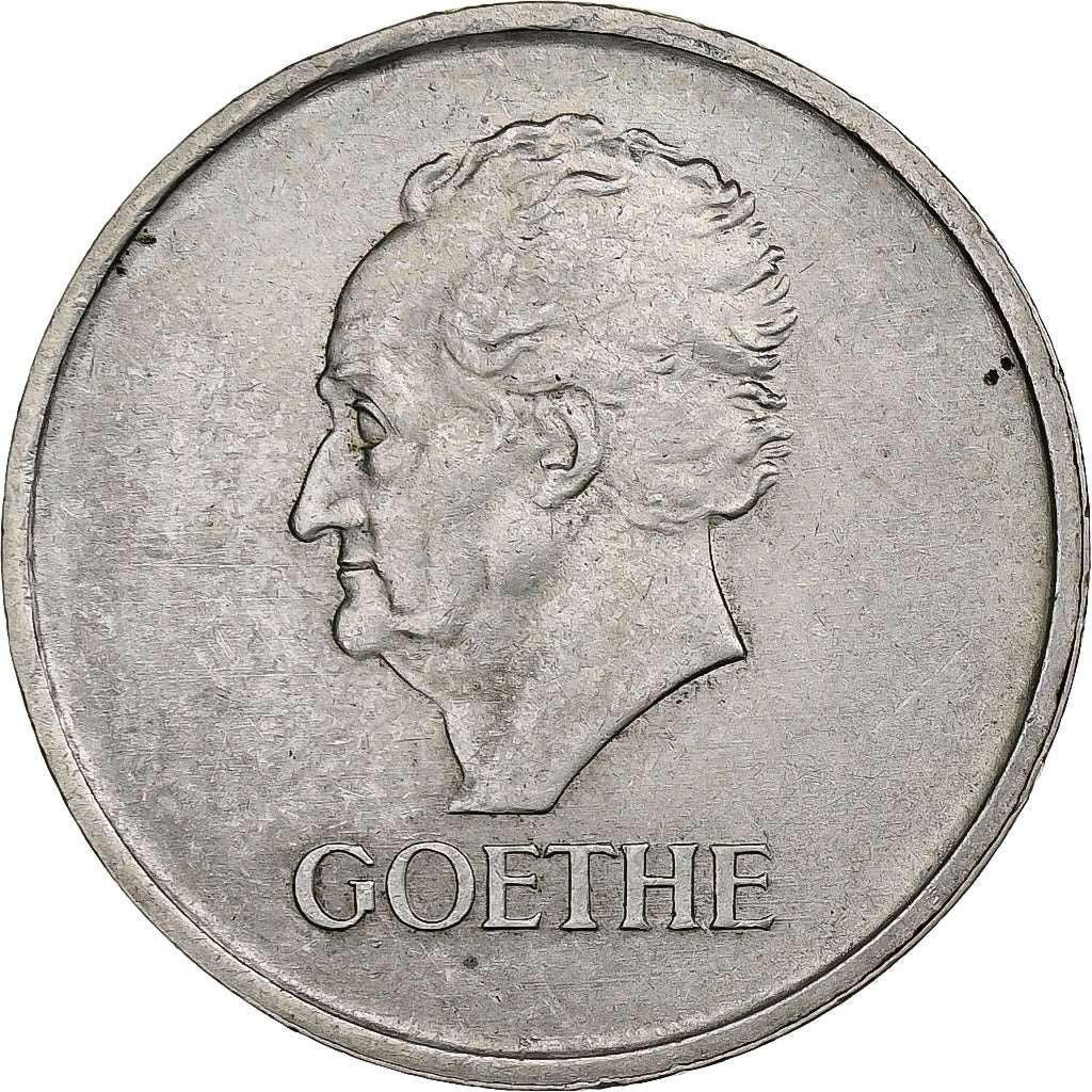 GERMANIA, REPUBBLICA DI WEIMAR, 3 Mark, Goethe, 1932, Berlin, Argento, BB+