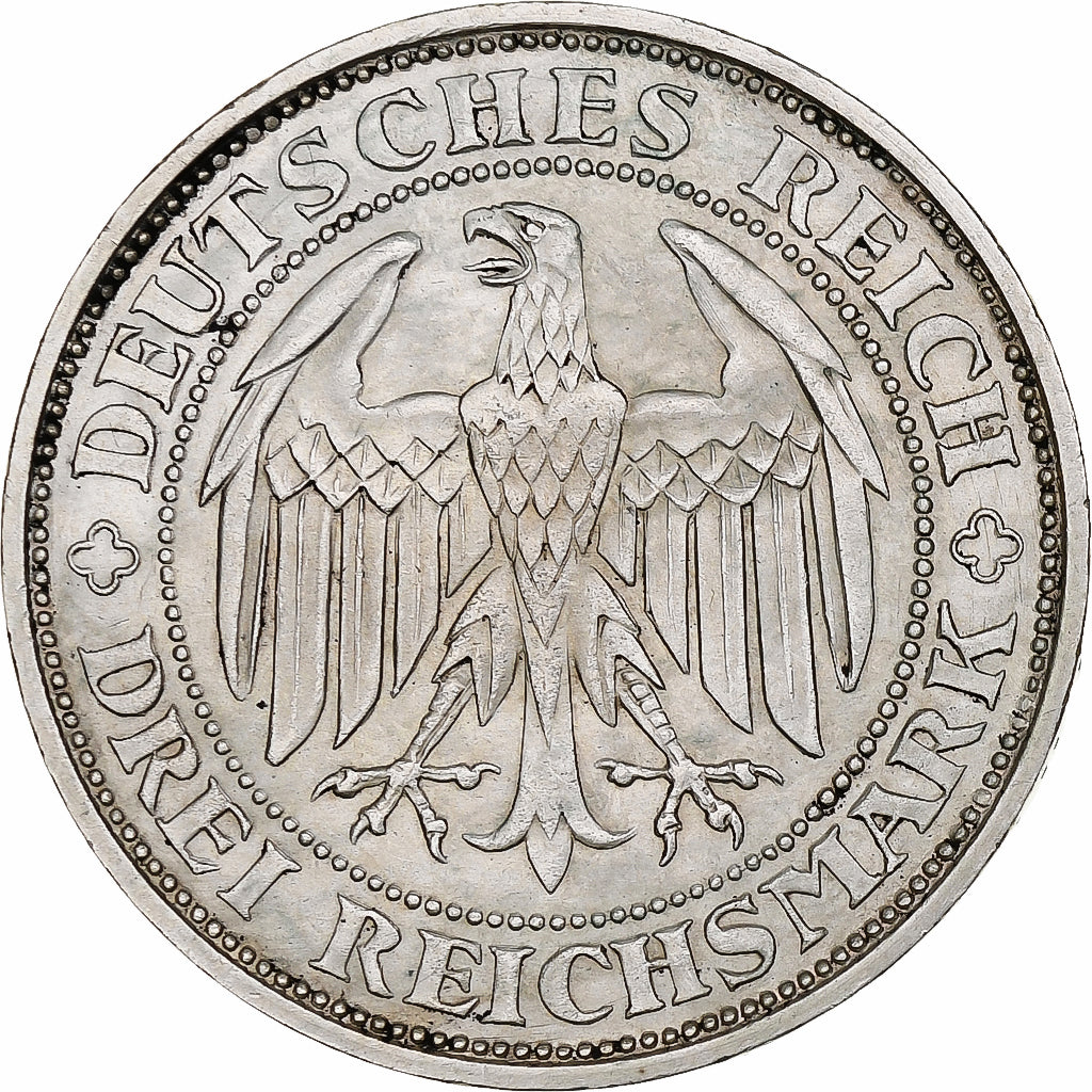 Deutschland, Weimarer Republik, 3 Mark, Meissen, 1929, Muldenhütten, Silber