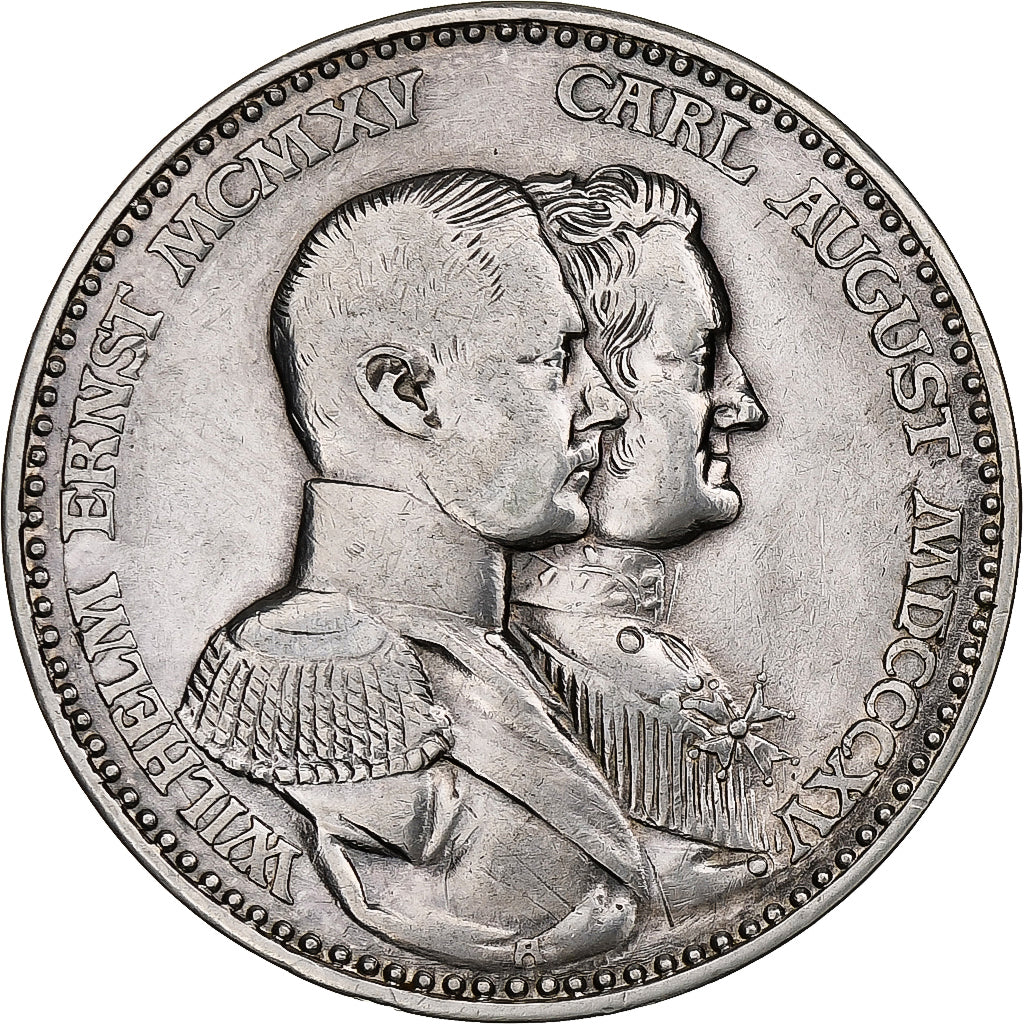 Germany, Kingdom of Saxony, Wilhelm Ernst, 3 Mark, 1915, Berlin, Silver