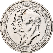 Kingdom of Prussia, Wilhelm II, 3 Mark, Wroclaw University, 1911, Berlin