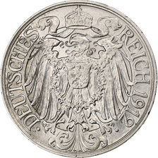 Germany, 25 Pfennig, 1912, Hamburg, Nickel, AU(50-53), KM:18
