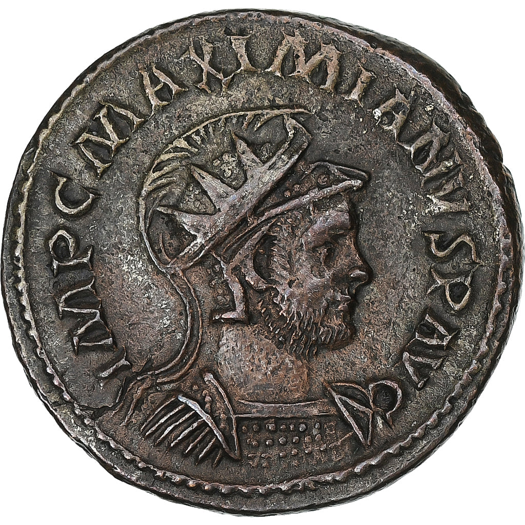 Maximus Hercules, Antoninianus, 289, Lyon - Lugdunum, Billon, ZF+, RIC:454
