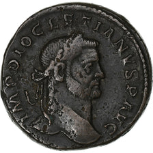 Diocletianus, Follis, 296-297, Treveri, Bronzen, ZF, RIC:170a