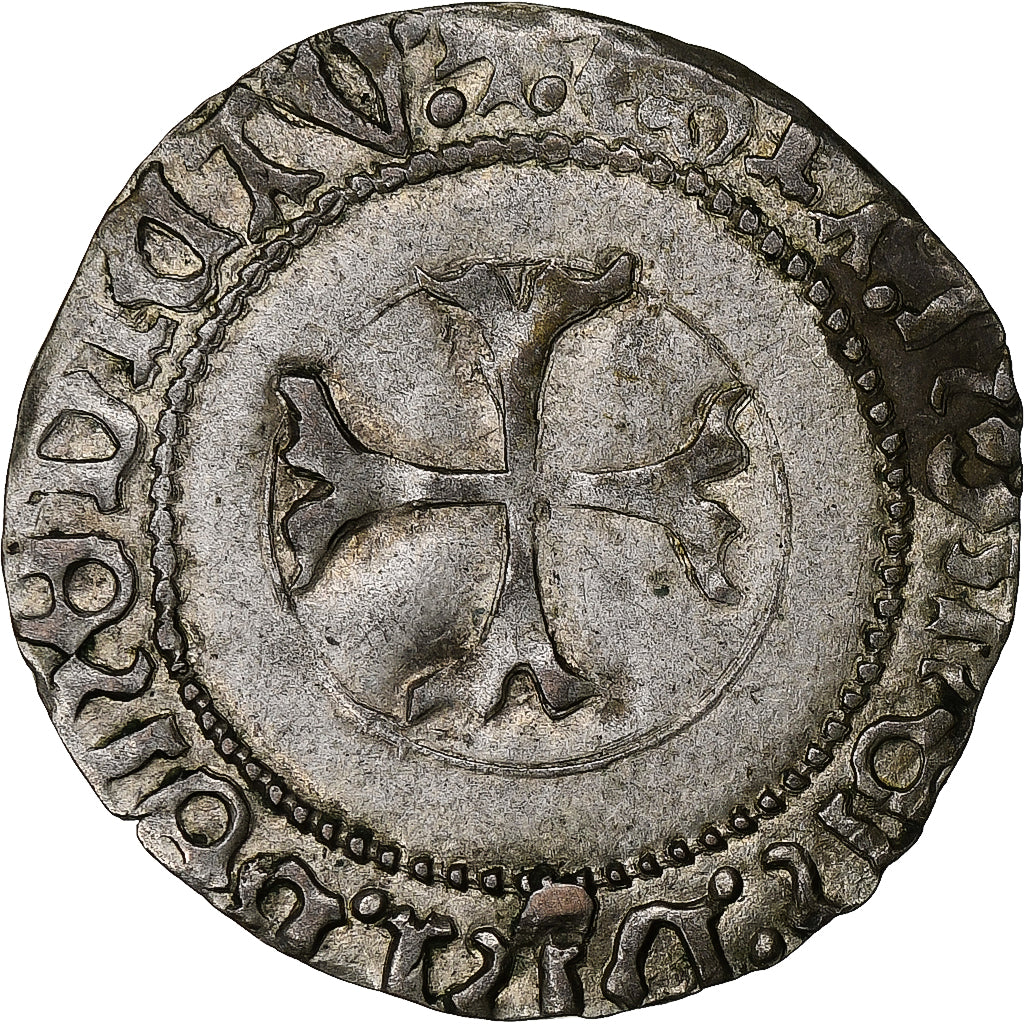 Duchy of Brittany, François II, Blanc à la targe, 1484-1488, Rennes, Lingote
